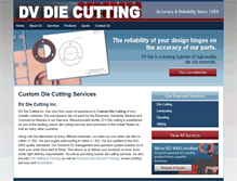 Tablet Screenshot of dvdiecutting.com